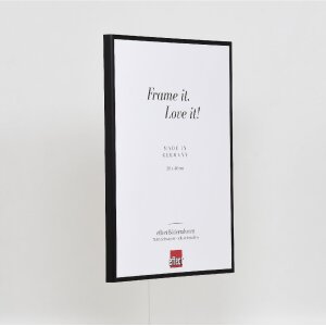 Cornice per foto in alluminio Effect con vetro museale nero 50 x 75 cm