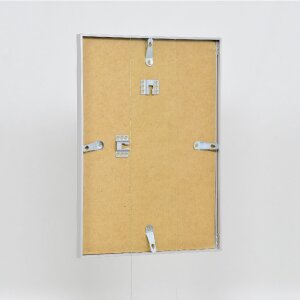 Cornice per foto in alluminio Effect Serie 1 con vetro museale argento 70 x 70 cm