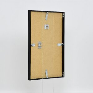 Cornice per foto in alluminio Effect Serie 1 vetro museale nero 70 x 70 cm