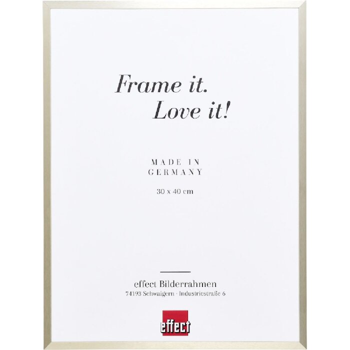 Cornice per foto in alluminio Effect Serie 2 con vetro museale champagner 20x28 cm
