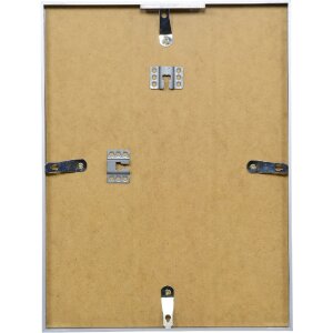 Cornice per foto in alluminio Effect Serie 2 vetro museale argento 24x30 cm