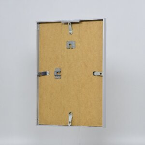 Cornice per foto in alluminio Effect Serie 2 con vetro museo argento 50x75 cm