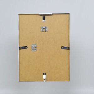 Cornice per foto in alluminio Effect Serie 2 con vetro museo argento 50x75 cm