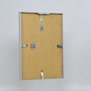 Cornice per foto in alluminio Effect Serie 2 con vetro museo argento 50x75 cm