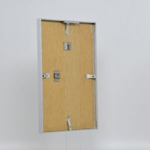 Cornice per foto in alluminio Effect Serie 2 con vetro museo argento 50x75 cm