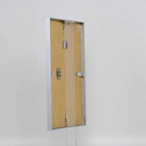 Cornice per foto in alluminio Effect Serie 2 con vetro museo argento 50x75 cm