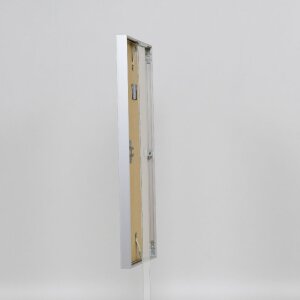 Cornice per foto in alluminio Effect Serie 2 con vetro museo argento 50x75 cm