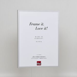 Cornice per foto in alluminio Effect Serie 2 con vetro museo argento 50x75 cm