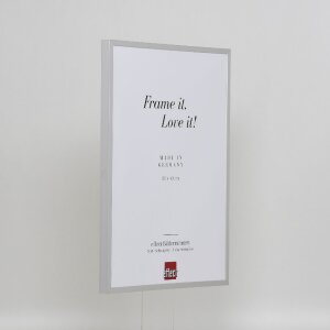 Cornice per foto in alluminio Effect Serie 2 con vetro museo argento 50x75 cm