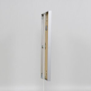 Cornice per foto in alluminio Effect Serie 2 con vetro museo argento 50x75 cm