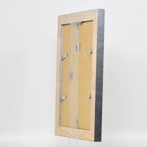 Effetto cornice in legno massiccio Profilo 28 argento 13x13 cm Vetro Museum