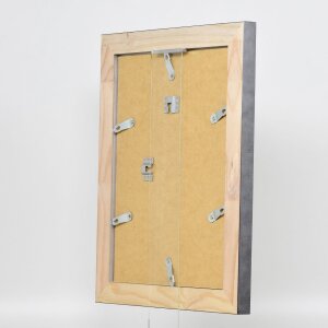 Effetto cornice in legno massiccio Profilo 28 argento 13x13 cm Vetro Museum