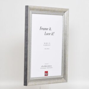 Effetto cornice in legno massiccio Profilo 28 argento 13x13 cm Vetro Museum