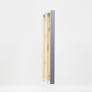 Telaio effetto legno profilo 35 antracite 25x70 cm vetro museo