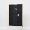 Cornice effetto legno massello profilo 39 nero 10x10 cm vetro museo
