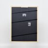 Cornice effetto legno massello profilo 39 nero 10x10 cm vetro museo