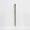 Cornice effetto legno massello profilo 39 bianco 20x20 cm vetro museo