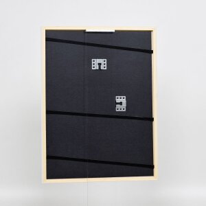 Cornice effetto legno massello profilo 39 bianco 21x28 cm vetro museo