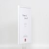 Effetto cornice in legno massiccio Profilo 39 bianco 25x35 cm Vetro Museo