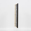 Cornice effetto legno massello profilo 39 nero 25x60 cm vetro museo