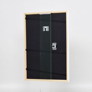 Effetto cornice in legno massiccio Profilo 39 bianco 29,7x42 cm Vetro Museo