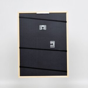 Effetto cornice in legno massiccio Profilo 39 bianco 29,7x42 cm Vetro Museo