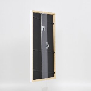 Effetto cornice in legno massiccio Profilo 39 bianco 40x50 cm Vetro Museo