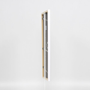 Effetto cornice in legno massiccio Profilo 39 bianco 30,5x91,5 cm Vetro Museo