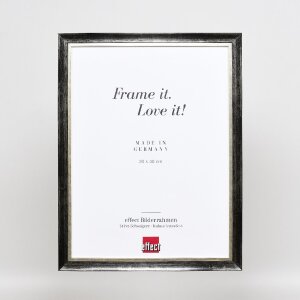 Cornice per foto in legno Effect Profilo 40 Platin 13x13 cm vetro museo