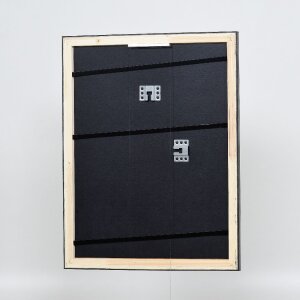 Cornice per foto in legno Effect Profilo 40 Platin 25x60 cm con vetro tipo museo