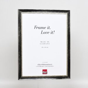 Cornice per foto in legno Effect Profil 40 Platin 70x100 cm con vetro museale