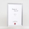 Cornice per foto in legno Effect Profil 41 Argento 15x20 cm Vetro museo
