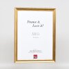 Cornice per foto in legno Effect Profilo 41 Antikgold 40x50 cm vetro museo