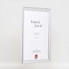 Cornice per foto in legno Effect Profil 41 Argento 61x91,5 cm vetro museale