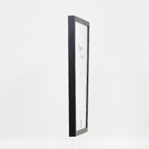 Cornice per foto Effect in legno con profilo in legno 42, vetro museale antracite, 18x32 cm