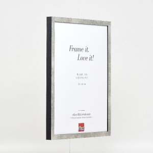 Cornice per foto Effect in legno con profilo 42, vetro museale argento 35x50 cm