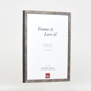 Cornice per foto Effect in legno con profilo in legno 42 vetro museo antracite 62x93 cm