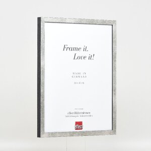 Cornice per foto Effect in legno profilo 42 con vetro museale argento 61x91,5 cm