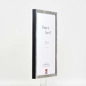 Cornice per foto Effect in legno profilo 42 con vetro museale argento 61x91,5 cm