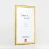 Cornice per foto in legno Effect Profilo 43 Oro 7x10 cm Vetro museale