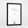 Cornice per foto in legno Effect Profil 43 Nero lucido 7x10 cm Vetro museale