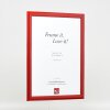 Cornice per foto in legno effect Profil 43 Rosso Lucido 9x13 cm Vetro Museo
