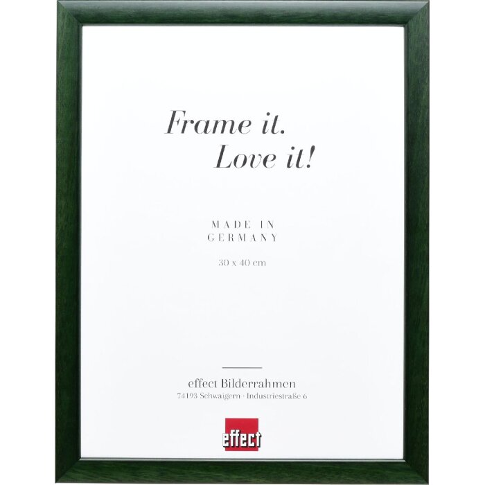 Cornice per foto in legno effect Profil 43 Verde Tanne 10x10 cm con vetro museale