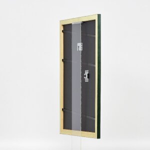 Cornice per foto in legno effect Profil 43 Verde Tanne 10x10 cm con vetro museale