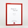 Cornice per foto in legno Effect Profilo 43 rosso lucido 10x10 cm vetro museale