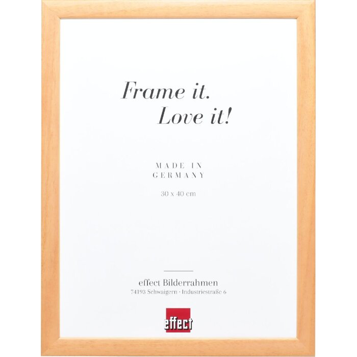 Cornice per foto in legno effect Profil 43 natur 13x13 cm vetro museo