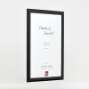 Cornice per foto in legno Effect Profilo 43 Nero lucido 18x27 cm Vetro museo