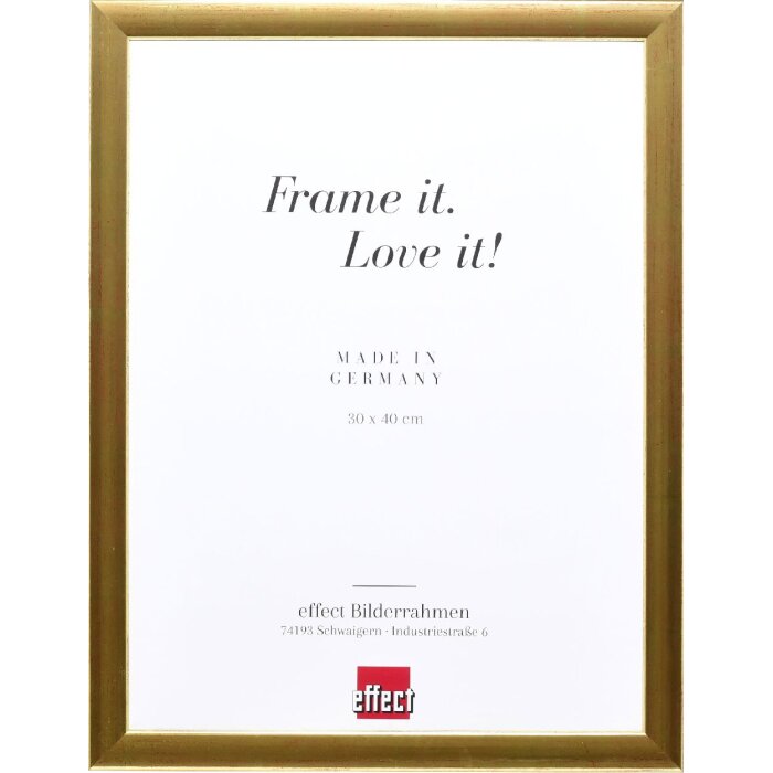 Cornice per foto in legno Effect Profilo 43 Oro 20x20 cm Vetro Museo