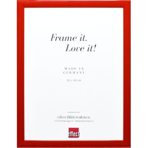 Cornice per foto in legno effect Profil 43 rosso lucido...
