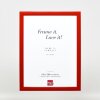 Cornice per foto in legno Effect Profil 43 rosso lucido 23x70 cm vetro museale